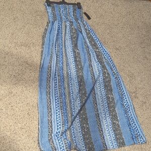 Attention Blue and Black Striped Dress(NWT)